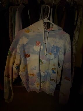 Teddy Fresh Pastel Cloud Crewneck Hoodie - Multicolor Clouds